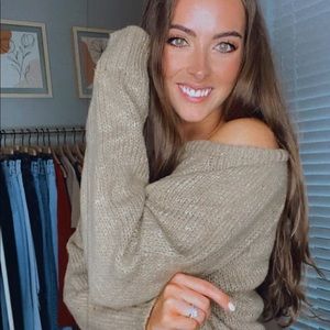 BTFBM Oversized Scoop Neck Sweater NEW W TAGS